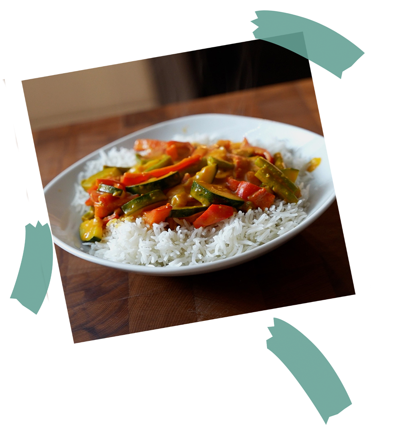 Rezeptbild von "Resteverwertung leicht gemacht: Veganes Gemüse Curry mit übriggebliebenem Gemüse"